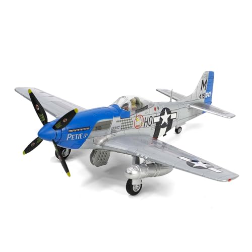 FMOCHANGMDP Flugzeug Legierung Modelle, 1/72 Skala USAF P-51D Mustang Fighter 2021 Modelle, Spielzeug und Geschenke für Erwachsene, 6.3 x 5.3Inchs von FMOCHANGMDP
