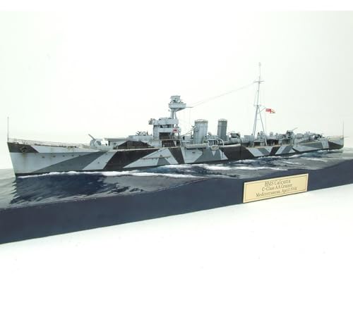 FMOCHANGMDP HMS Calcutta Light Cruiser Maßstab 1/700 Modellbausatz Flugzeugträger, Spielzeug und Geschenke für Erwachsene, 7.9Zolls von FMOCHANGMDP