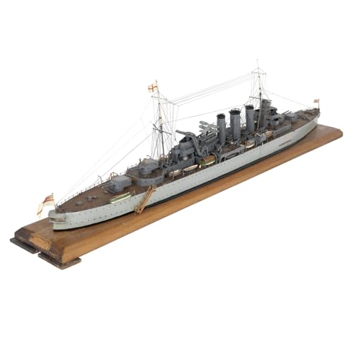 FMOCHANGMDP HMS Kent Heavy Cruiser Maßstab 1/700 Modellbausatz Flugzeugträger, Spielzeug und Geschenke für Erwachsene, 10.8 x 1.2Zolls von FMOCHANGMDP