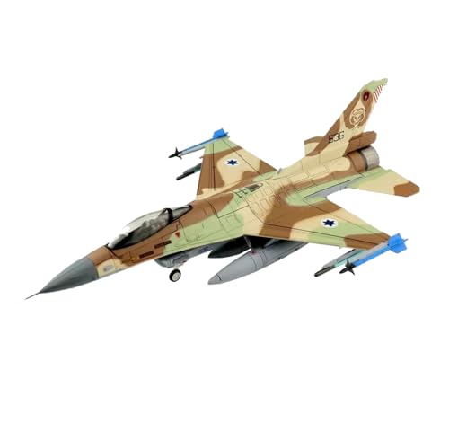 FMOCHANGMDP Militär Kämpfer Legierung Druckguss Modell, 1/72 Maßstab IAF F-16C Barak Übung Blue Wings 2020" Modell, Spielzeug und Dekorationen, 5,1 x 8,3 Zoll von FMOCHANGMDP