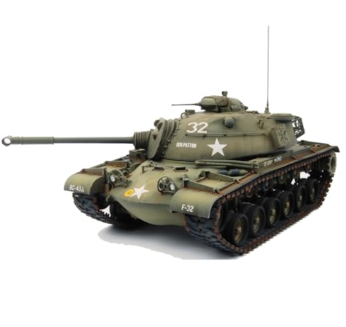 FMOCHANGMDP Modellbausatz Tankmodell Plastik Modelle, M48A1 Main Battle Tank im Maßstab 1/35, Spielzeug und Geschenke,9.7 x 4.1Inchs von FMOCHANGMDP
