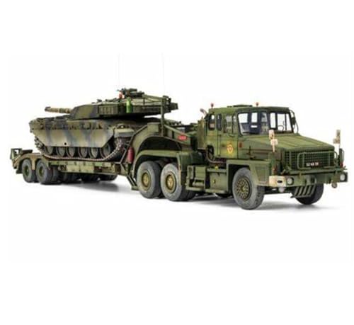 FMOCHANGMDP Modellbausatz Tankmodell Plastik Modelle, Scamel I Commander with 62 Tonne Crane Fruehauf semi-Trailer im Maßstab 1/35,22.7 x 4.2Inchs von FMOCHANGMDP