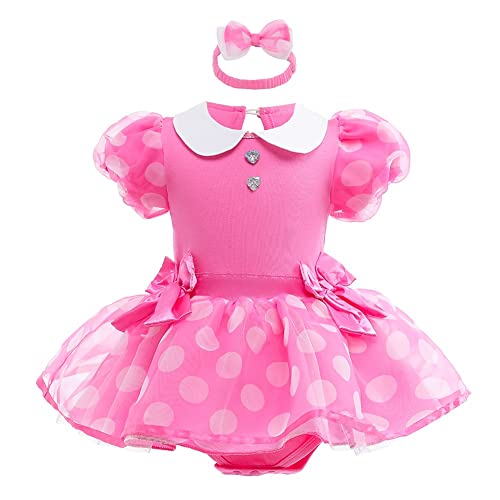FMYFWY Baby Mädchen Minnie Prinzessin Kostüm Halloween Weihnachten Geburtstag Party Strampler Tutu Kleid mit Stirnband Hot Pink 70 FMYFWY Baby Mädchen Minnie Prinzessin Kostüm Halloween Weihnachten Geburtstag Party Strampler Tutu Kleid mit Stirnband Hot Pink 70 von FMYFWY