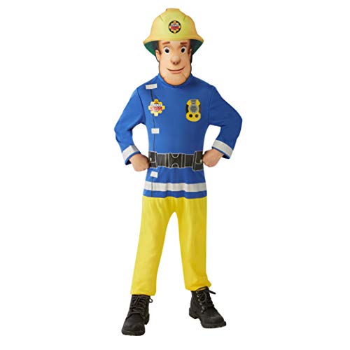 Rubies Feuerwehrmann Sam – Feuerwehrmann Sam Kostüm Classic Talla M (5 a 7 años) blau von Rubies