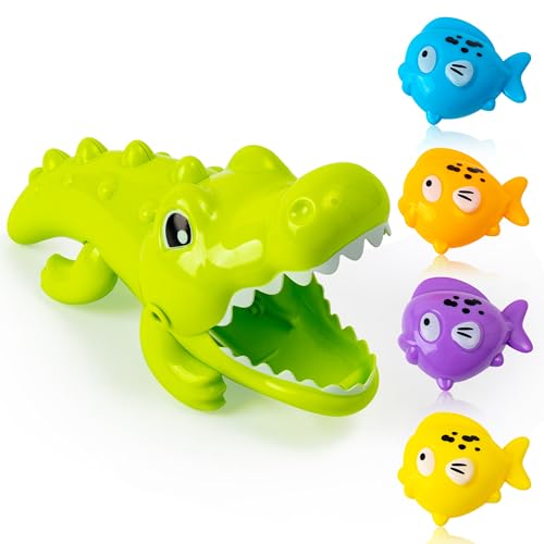 Badespielzeug für Kleinkinder, Badewasserspielzeug Tier Krokodile Fische Kinder Badewanne Schwimmspielzeug Säuglinge Dusche Pool Sommer Schwimmspielzeug Interaktive Spaß Badezeit Kinder Geschenke für Badespielzeug für Kleinkinder, Badewasserspielzeug Tier Krokodile Fische Kinder Badewanne Schwimmspielzeug Säuglinge Dusche Pool Sommer Schwimmspielzeug Interaktive Spaß Badezeit Kinder Geschenke für von FMuimshouwo