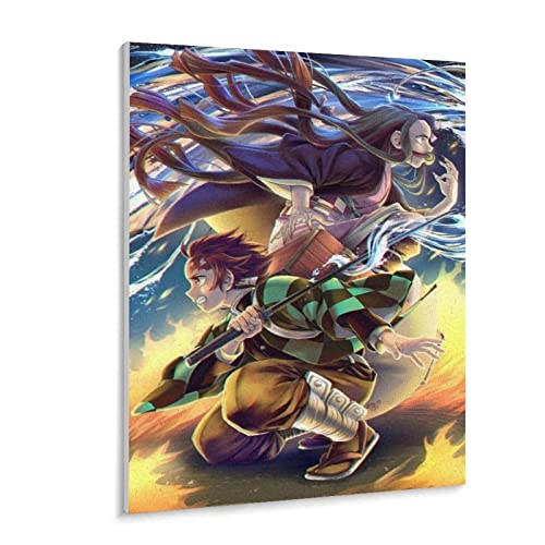 1000 Stück Puzzle Anime Demon Slayer Poster Erwachsene Kinder Holzspielzeug Lernspiel（75x50cm）-358 von FOBZZY