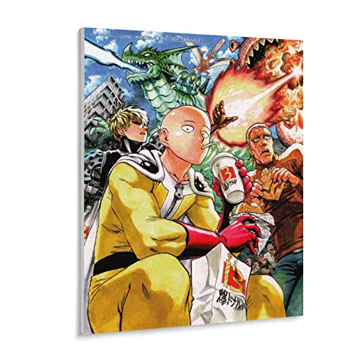 Holz Puzzle 1000 Stück Anime One Punch Mann Poster Erwachsene Kinder Spielzeug Dekompression Spiel（75x50cm）-505 von FOBZZY