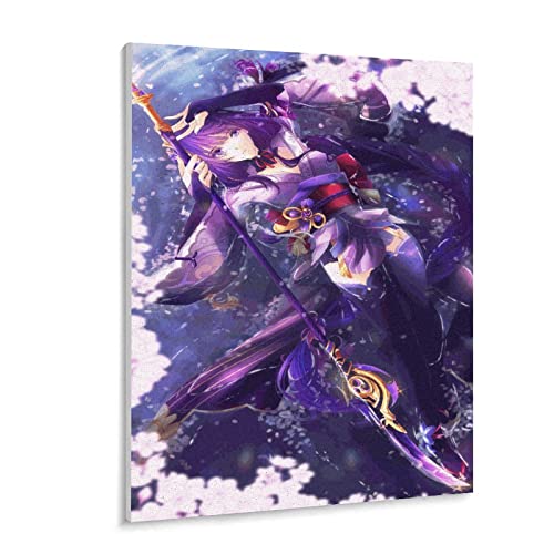 Puzzle 1000 Pieces Genshin Impact Raiden Shogun Puzzle Adults and Children Puzzles Difficulty Puzzle Game Role Puzzle Education Game Toy Family Decoration（38x26cm）-502 von FOBZZY