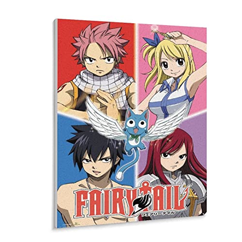 Puzzle 1000 Teile Anime Fairy Tail Poster Holz Kinderspielzeug Dekompressionsspiel（75x50cm）-349 von FOBZZY