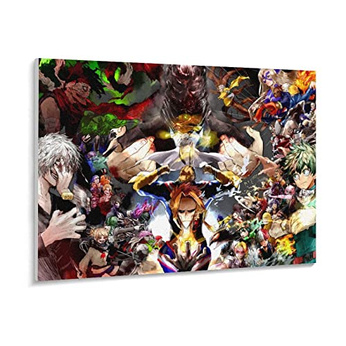 Puzzle 1000 Teile Anime My Hero Academia Poster Holz Kinderspielzeug Dekompressionsspiel（75x50cm）-323 von FOBZZY