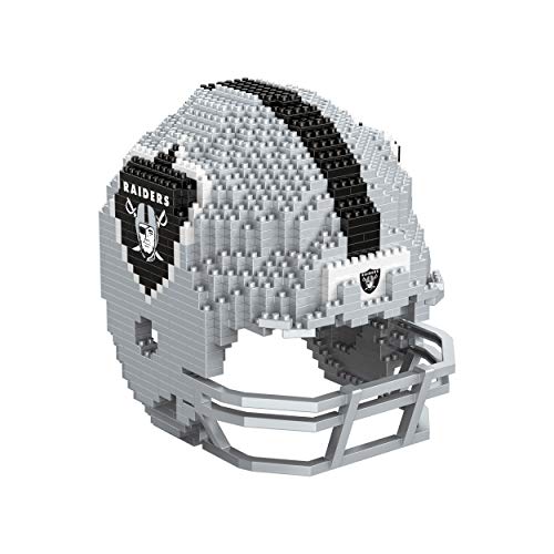FOCO Las Vegas Raiders NFL 3D BRXLZ Puzzle Replica Helm-Set, One Size von FOCO