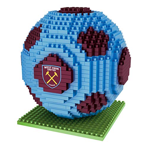 FOCO Offiziell Lizenziertes West Ham United FC BRXLZ Bausteine, 3D-Fußball-Bauset von FOCO