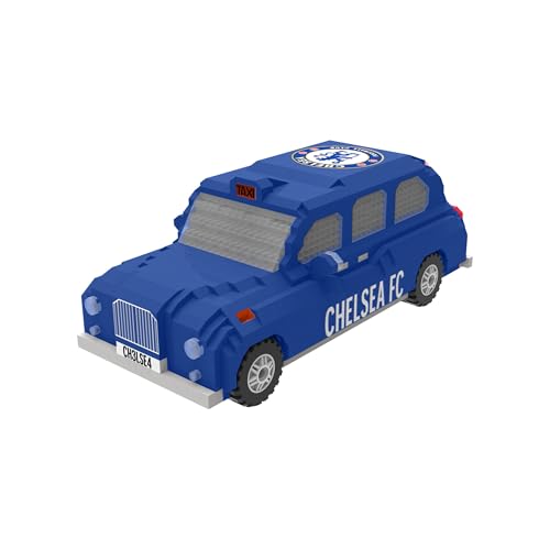 FOCO Offiziell lizenziertes 3D-Fußball BRXLZ Taxi Cab Konstruktionsspielzeug Modell (Chelsea FC) von FOCO