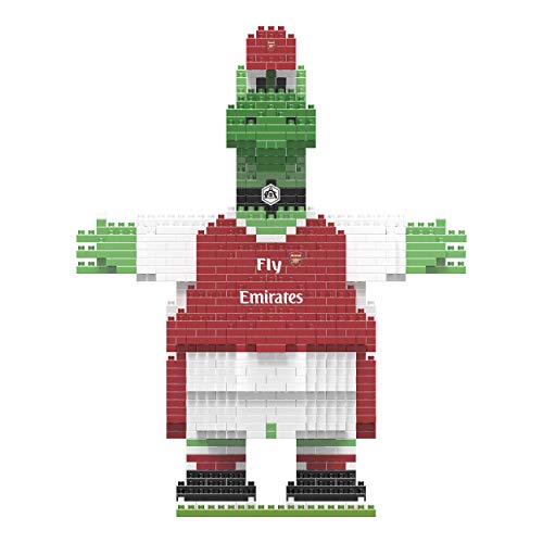 FOCO Offizielles Lizenzprodukt Arsenal FC BRXLZ-Steine 3D-Fußball Gunnersaurus Maskottchen BAU-Set von FOCO