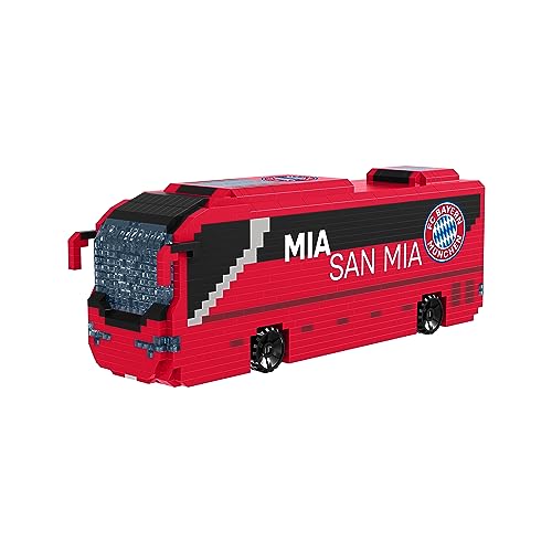 FOCO Offizielles Lizenzprodukt FC Bayern Munich BRXLZ-Steine 3D-Fußball-Reisebus BAU-Set von FOCO