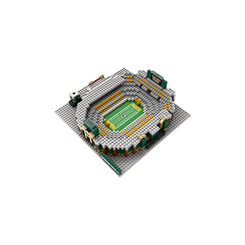 FOCO Offizielles Lizenzprodukt NFL Green Bay Packers Lambeau Field BRXLZ-Steine 3D-Mini-Fußballstadion BAU-Set von FOCO