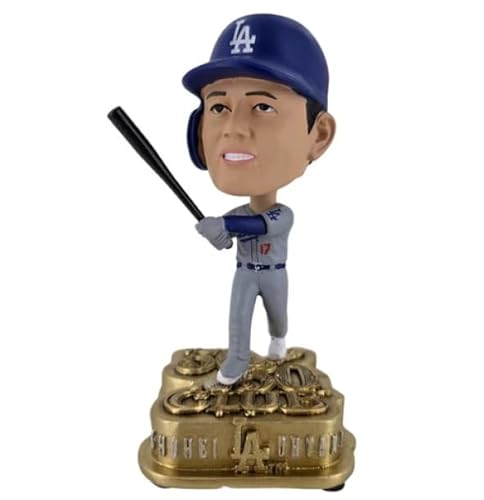 FOCO Shohei Ohtani (LA Dodgers) 50/50 Club 11,4 cm Mini Big Head Wackelkopf von FOCO