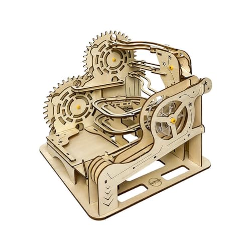 FOGARI 3D Puzzle - Holz Murmelbahn Trackball Modell Bausatz für Erwachsene Mechanische kugelbahn Holzpuzzle Mit Acrylständer Holzbausatz von FOGARI