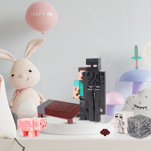 FOGARI 8 Stück Mine-Craft Figuren, Mine-Craft Spielzeug, Enthält Charaktere, Tiere, Vorräte, Waffen, Erze, Actionfiguren zum Spielen, Tauschen und Sammeln, Actionfiguren als Geschenk FOGARI 8 Stück Mine-Craft Figuren, Mine-Craft Spielzeug, Enthält Charaktere, Tiere, Vorräte, Waffen, Erze, Actionfiguren zum Spielen, Tauschen und Sammeln, Actionfiguren als Geschenk von FOGARI