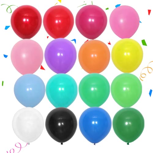 FOGARI Luftballons Geburtstag, 100 Stück Partyballon 30CM Luftballons für Ballongirlande Geburtstagsdeko, Hochzeitsdeko, Babypartydekoration von FOGARI
