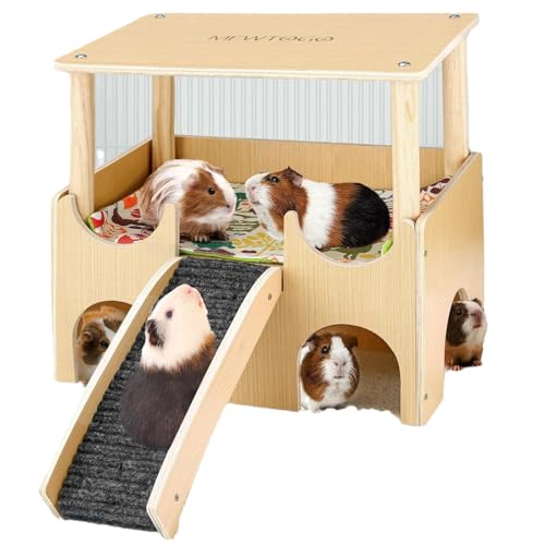 Groß Meerschweinchen Haus aus Holz Mit Rampe von FOGARI