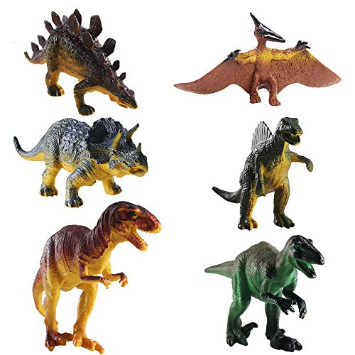 FOGAWA 6 Stück Dinosaurier Spielzeug Set Dinosaurier Figuren Kinder Realistische Dinos Spielzeug Tyrannosaurus Rex Modell für Kinder Kindertag Geschenke Kindergeburtstag Party Deko FOGAWA 6 Stück Dinosaurier Spielzeug Set Dinosaurier Figuren Kinder Realistische Dinos Spielzeug Tyrannosaurus Rex Modell für Kinder Kindertag Geschenke Kindergeburtstag Party Deko von FOGAWA