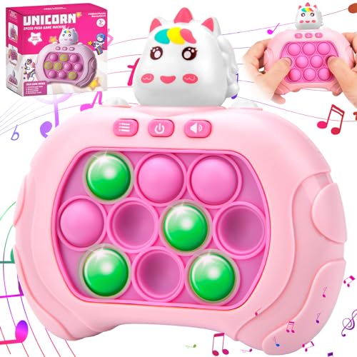 Pop Fidget it Quick Push Pop Spiel, Dekompressions Spielzeug, Bubble Sensory Squeeze Toys, Sensory Fidget Toys, Elektronisches Sensorspiel Geschenk für Kinder und Erwachsene (A) von FOHYLOY