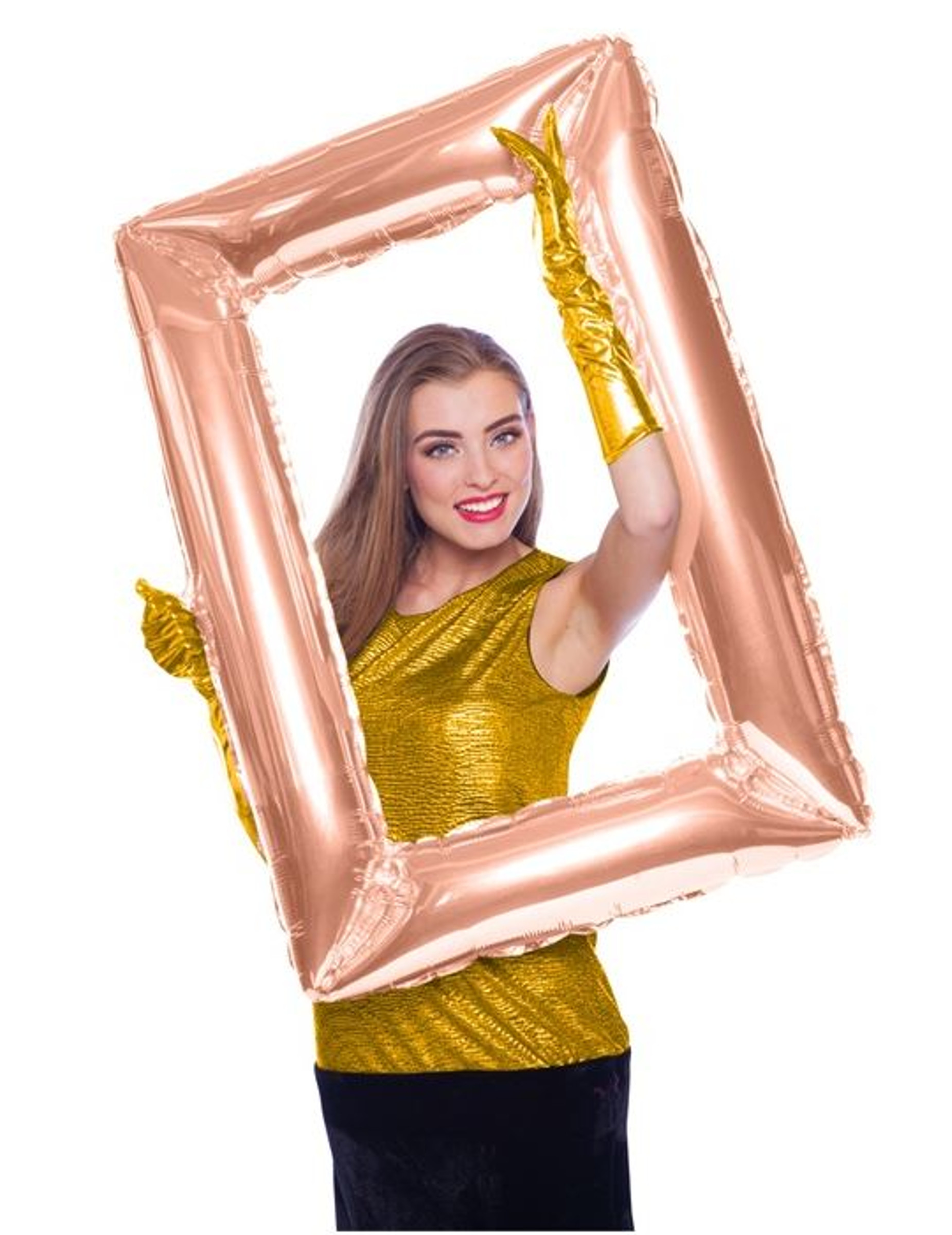 Bilderrahmen-Ballon rechteckig Partydeko roségold 85x60cm Bilderrahmen-Ballon rechteckig Partydeko roségold 85x60cm von FOLAT BV