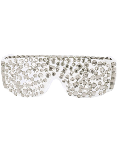 Disco Brille Diamanten weiss-silber Disco Brille Diamanten weiss-silber von FOLAT BV