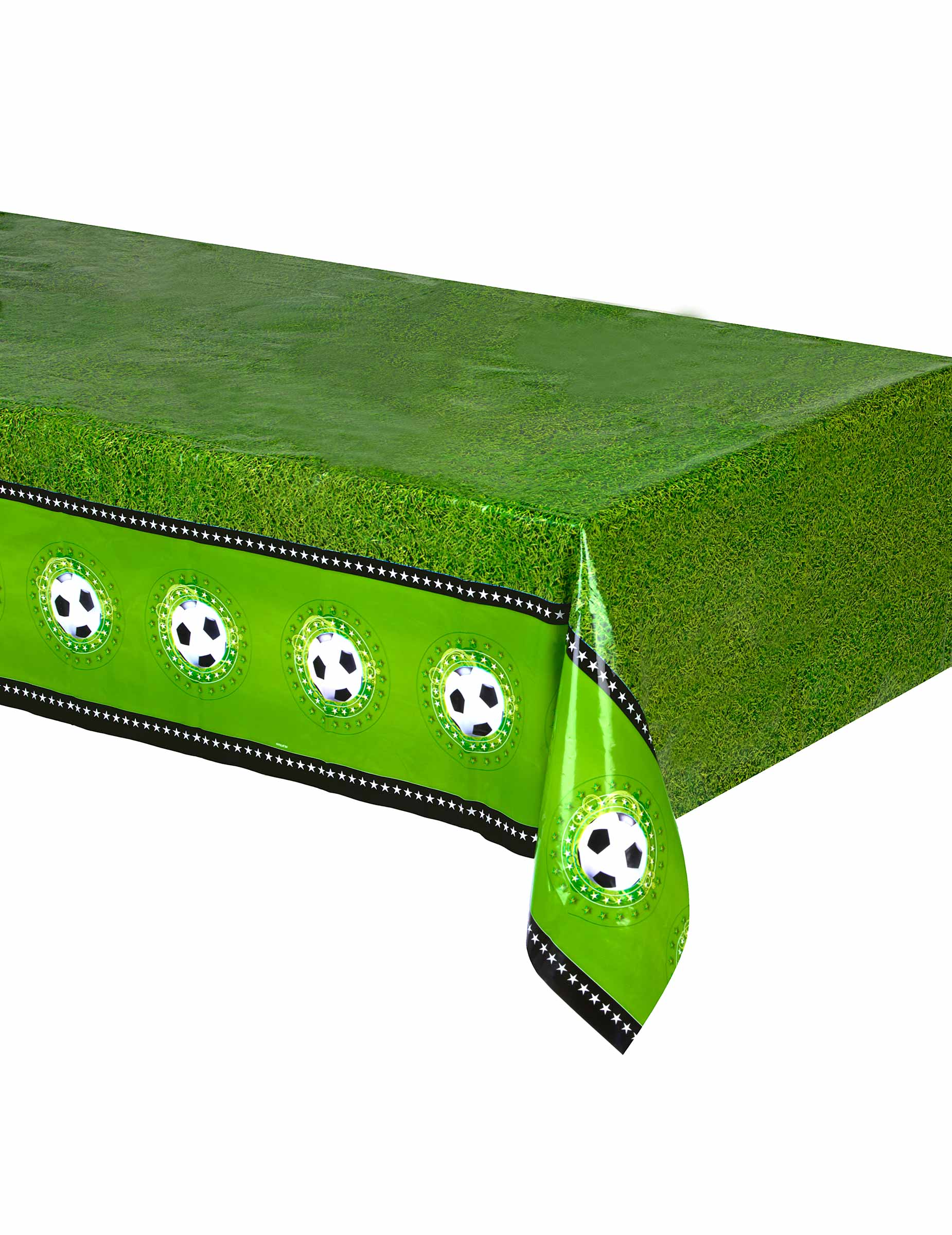 Fussball Tischdecke Party-Deko schwarz-weiss-grün 130x180cm Fussball Tischdecke Party-Deko schwarz-weiss-grün 130x180cm von FOLAT BV