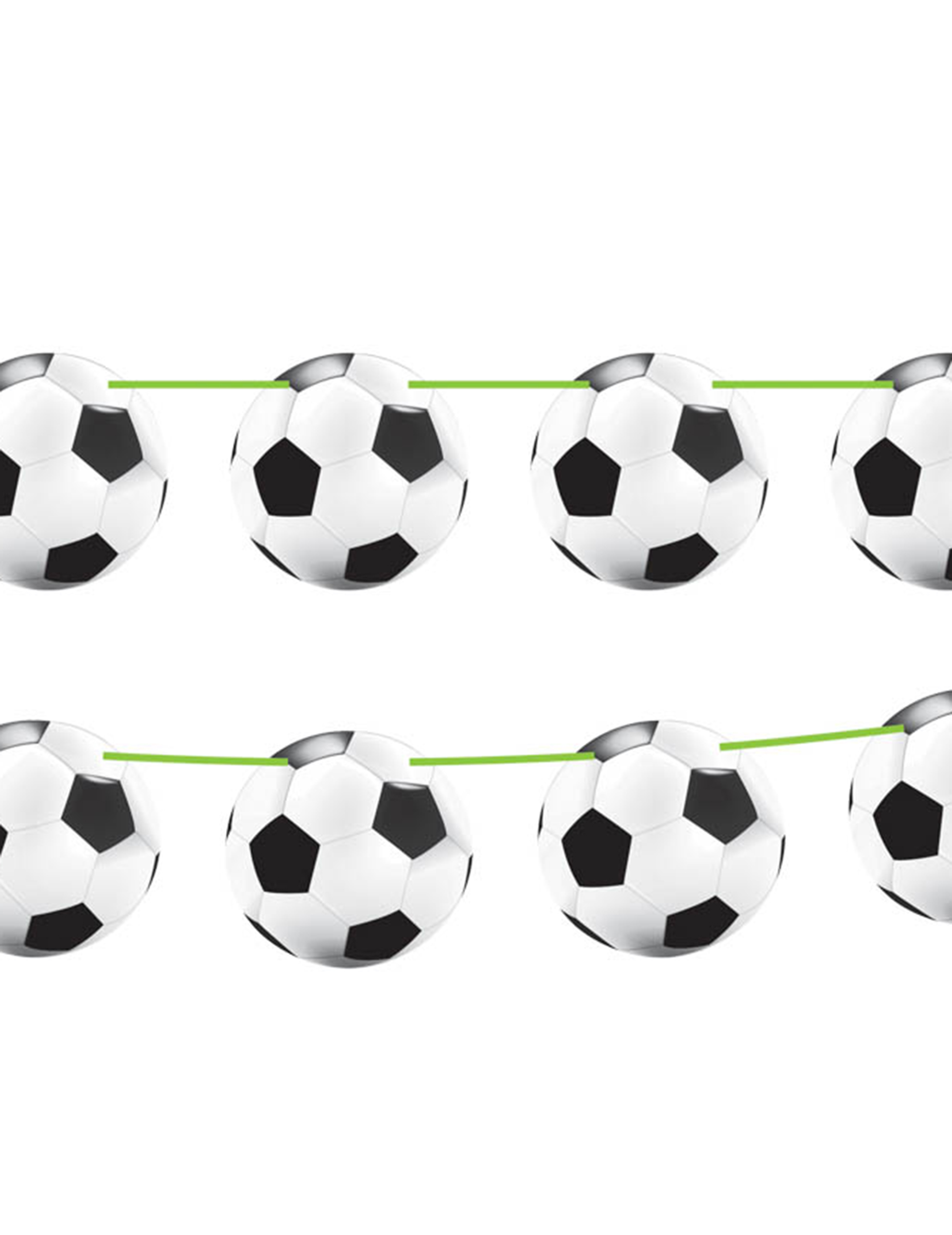 Fussball Wimpelkette Party-Deko Girlande schwarz-weiss 12mx22cm Fussball Wimpelkette Party-Deko Girlande schwarz-weiss 12mx22cm von FOLAT BV