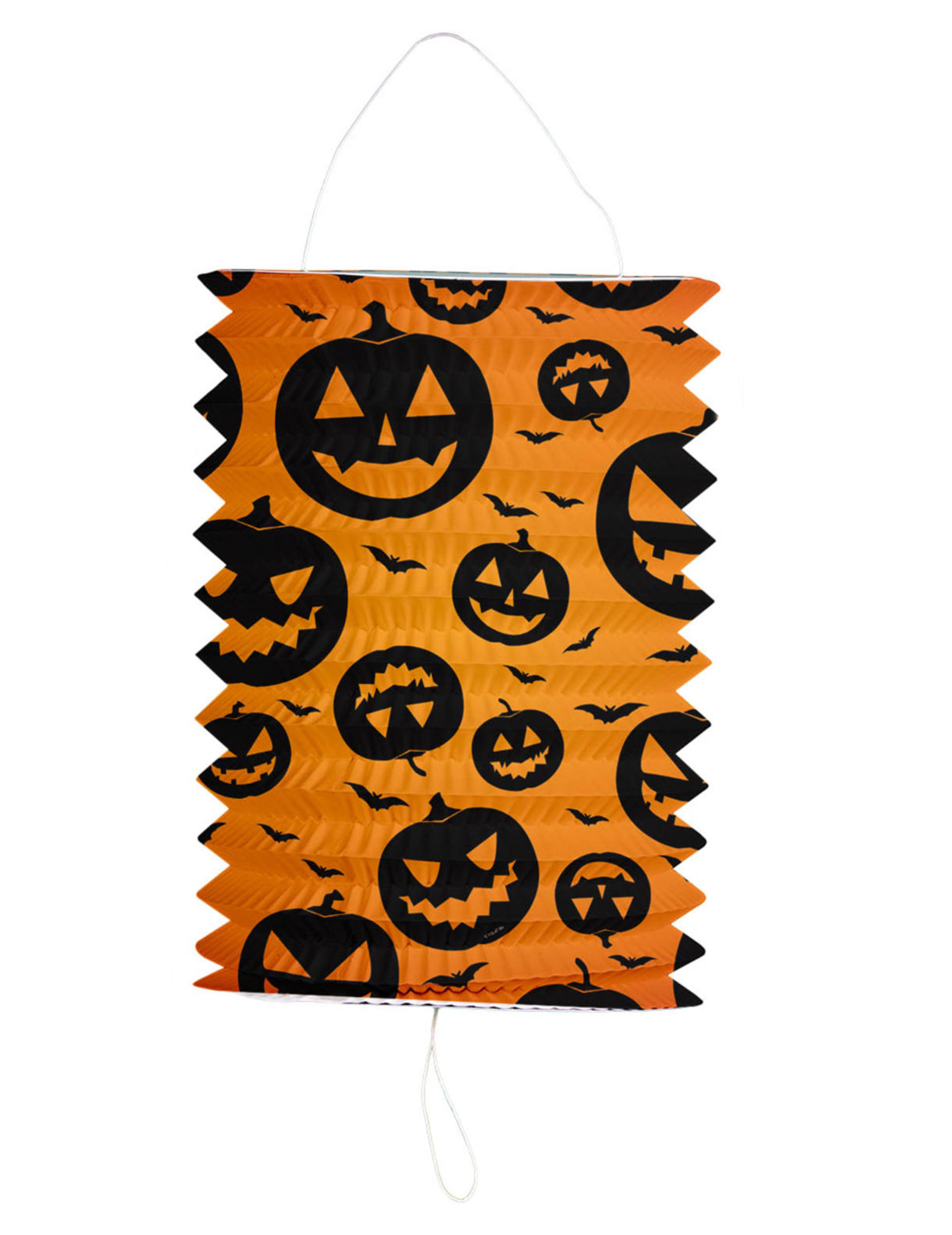 Halloween Kürbis-Laterne, orange, schwarz, 16 x 22 cm Halloween Kürbis-Laterne, orange, schwarz, 16 x 22 cm von FOLAT BV