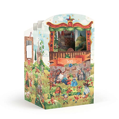 FOLDZILLA Puppentheater 0,75 x 0,70 x 1,25 m aus Pappe Theater Karton - Kasperletheater Wunschtext Märchentheater FOLDZILLA Puppentheater 0,75 x 0,70 x 1,25 m aus Pappe Theater Karton - Kasperletheater Wunschtext Märchentheater von FOLDZILLA