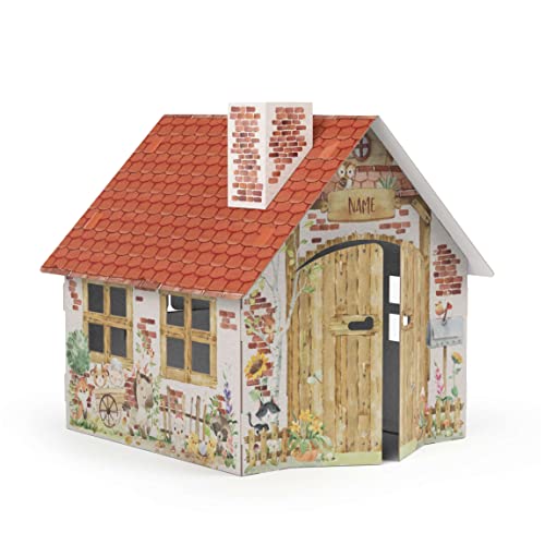 FOLDZILLA Spielhaus XXL 1,2 x 1,15 x 1,13 m aus Pappe Pappspielhaus Karton Haus - Wunschtext Bauernhof FOLDZILLA Spielhaus XXL 1,2 x 1,15 x 1,13 m aus Pappe Pappspielhaus Karton Haus - Wunschtext Bauernhof von FOLDZILLA