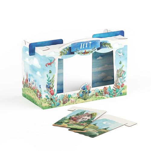 FOLDZILLA Tisch Puppentheater 47,3 x 75 x 38 cm aus Pappe Theater Karton - Kasperletheater inkl. Kulissen Minimärchen Wunschtext FOLDZILLA Tisch Puppentheater 47,3 x 75 x 38 cm aus Pappe Theater Karton - Kasperletheater inkl. Kulissen Minimärchen Wunschtext von FOLDZILLA