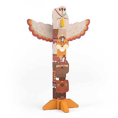 FOLDZILLA XXL Wurfspiel Totem aus Pappe für Kinder 1,77m hoch - Geschicklichkeitsspiel Bewegungsspiel Totempfahl Ethno Tiere FOLDZILLA XXL Wurfspiel Totem aus Pappe für Kinder 1,77m hoch - Geschicklichkeitsspiel Bewegungsspiel Totempfahl Ethno Tiere von FOLDZILLA