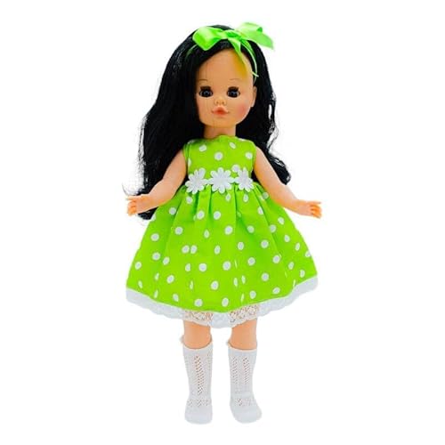 FOLK Sintra Original-Sammelpuppe, 40 cm, 100% Vinyl mit gepunktetem Kleid, Limitierte Sonderedition von FOLK