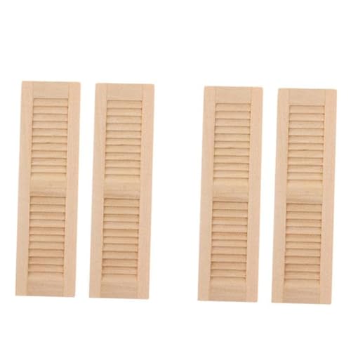1/12 Doll House Minision Jalousien Realistische Holzläden Für Kleine Fenster Easy Installation Szene Display Zubehör Puppenhauszubehör 1/12 Doll House Minision Jalousien Realistische Holzläden Für Kleine Fenster Easy Installation Szene Display Zubehör Puppenhauszubehör von FOLODA