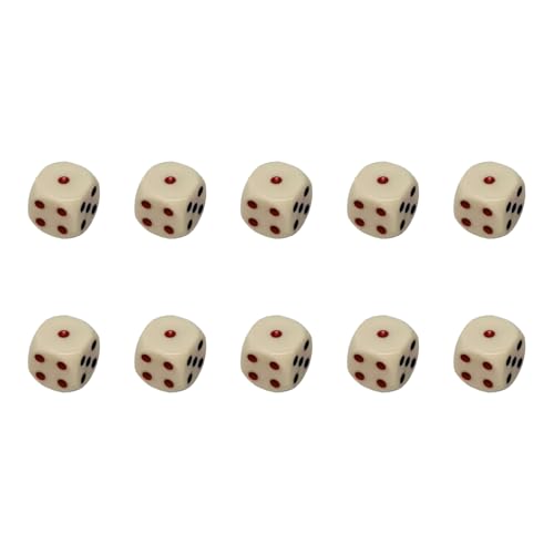 FOLODA 10pcs Round Corner Sechs Seiten Dices Rollenspiele Spiel Math Zählung Lehrtool Für Brettspiel KTV Party Sechsseitige Set Rund Corner von FOLODA