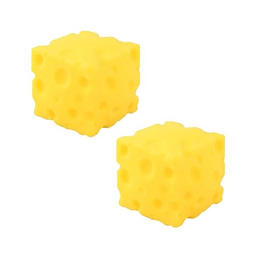 2 Stück Quetschspielzeug Käse Mochi Gelber Käse Für Kinder Reduziert Angstzustände Süßes Käse Teenager Partyzubehör Mochi Spielzeug Großpackung von FOLODA