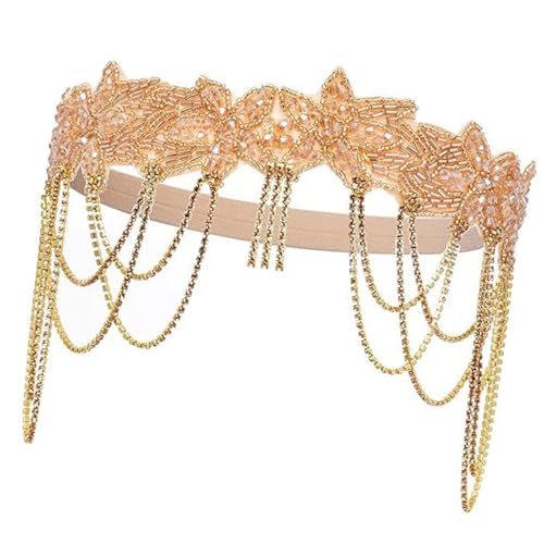 Elegantes Kristallblumenhaarband Für Weibliche Maskeradenparty Kopfbedeckungen Schimmernde Party Franse Hairband Für Die 1920er Jahre Party Haarschmuck Elegantes Kristallblumenhaarband Für Weibliche Maskeradenparty Kopfbedeckungen Schimmernde Party Franse Hairband Für Die 1920er Jahre Party Haarschmuck von FOLODA