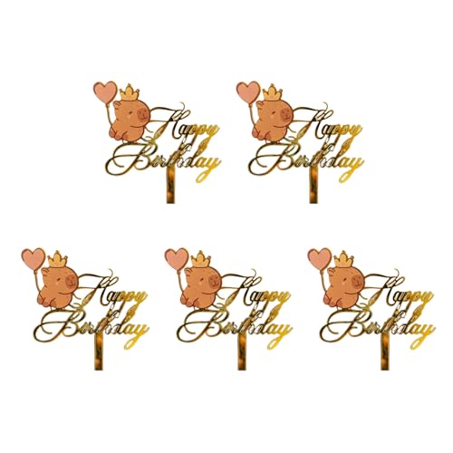 FOLODA 5pcs Acryltierkuchen Cartoon Tiergeburtstagsfeier Dekoration Cupcakes Ornament Für Kinder Erwachsene Party Cupcakes Ornament Für Kinder Erwachsene Partyzubehör FOLODA 5pcs Acryltierkuchen Cartoon Tiergeburtstagsfeier Dekoration Cupcakes Ornament Für Kinder Erwachsene Party Cupcakes Ornament Für Kinder Erwachsene Partyzubehör von FOLODA