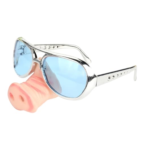 FOLODA Große Nasen-Cosplay-Brille mit großer Nase für Halloween-Party-Requisiten, Halloween, große Nasen-Brille, lustige Nasen-Verkleidung, Brille, Cosplay-Brille von FOLODA