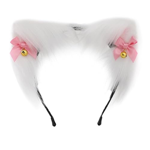 FOLODA Katzenohr Stirnband Mit Ohrschmuck Süßmädchen Cosplay Ohr FOLODA Katzenohr Stirnband Mit Ohrschmuck Süßmädchen Cosplay Ohr von FOLODA