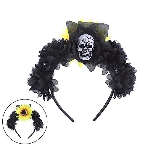 FOLODA Scary Halloween Schädel Stirnband Handgefertigt von FOLODA