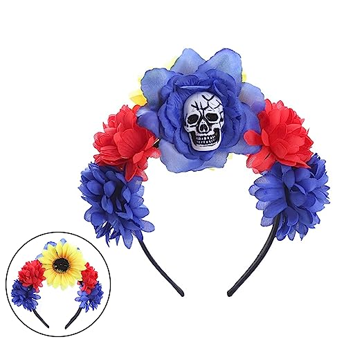 FOLODA Scary Halloween Schädel Stirnband Handgefertigt von FOLODA