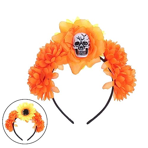 FOLODA Scary Halloween Schädel Stirnband Handgefertigt von FOLODA