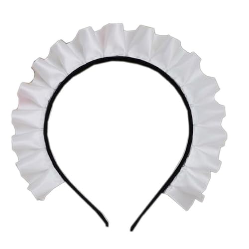 FOLODA Weiß Rüschen Stirnband Dienstmädchen Haar Hoop Wunderschöne Süße Gothic Kopfschmuck Cosplay Haar Zubehör Dienstmädchen Kopfschmuck Gothic Headwear Schwarz / Weiß FOLODA Weiß Rüschen Stirnband Dienstmädchen Haar Hoop Wunderschöne Süße Gothic Kopfschmuck Cosplay Haar Zubehör Dienstmädchen Kopfschmuck Gothic Headwear Schwarz / Weiß von FOLODA