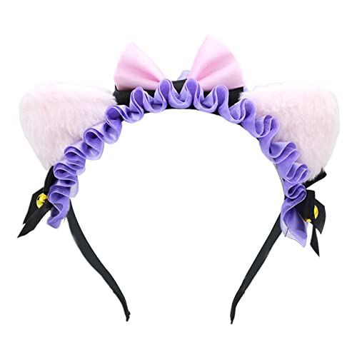 Falten Schnürsenkel Mit Für Katzenohrform Stirnband Multi Farbe Frauen Make Up Live Broadcast Hairhoop Weihnachtsfeier Kopfbänder Cosplay Stirnbänder Für Frauen Cosplay Stirnband Kätzchen Ohrform von FOLODA