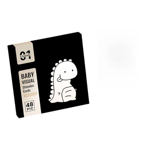 Sensorische Spielzeugkarten Schwarz Weiße Kontrast Babykarte Flashkarten Kleinkind Für Visuelle Stimulation Und Gehirne Entwicklung Schwarz Weiß von FOLODA